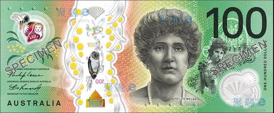 新钞发行新版澳元100aud正式流通